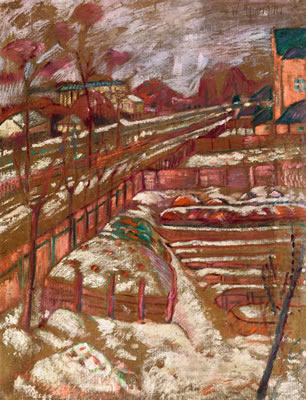 View from the Balcony (Winter Town by Gitta Gyenes - Auction record, sale price, and art valuation. Compare with similar artists and explore comparable artworks.