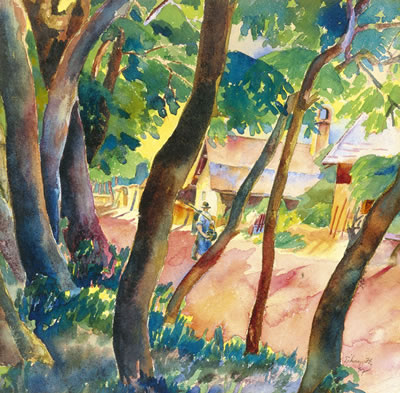 Sunlit Street, 1927