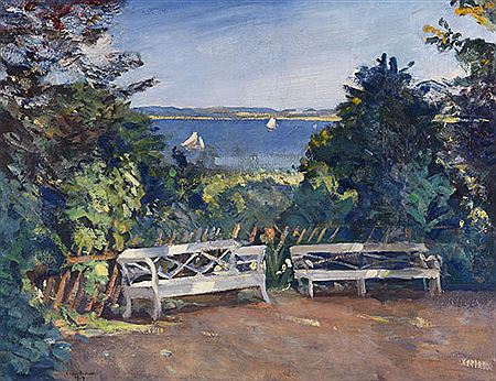 Garten in Travemünde. 1919.