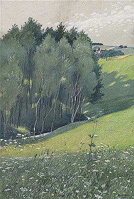 Frühlingswiese (Bächlein). 1902.