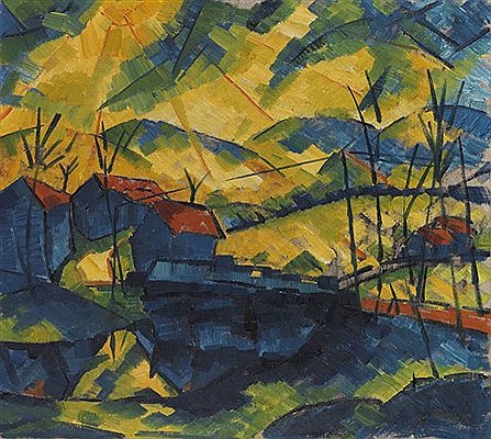 Landschaft. Um 1920 by Fritz Schaefler - Auction record, sale price, and art valuation. Compare with similar artists and explore comparable artworks.