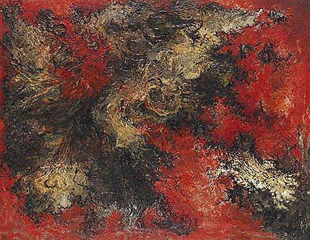 Auf Rot. 1955.