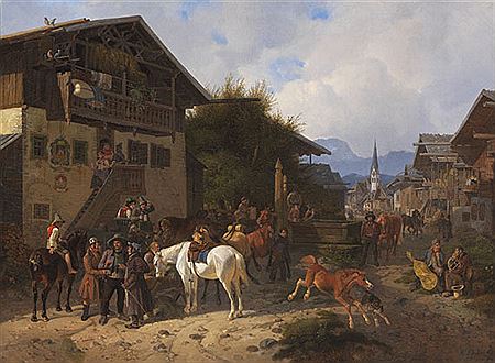 Pferdemarkt in Partenkirchen