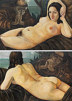 Vision des heiligen Antonius zu Padua (Diptychon). 1930