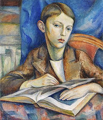 Sample artwork by Alexandra Povorina (1888 - 1963), known for modernist portrait, landscape, still-life painting - View similar artists and auction records