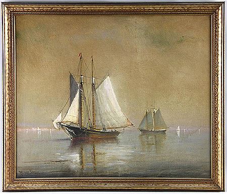 Sailboats at Sea