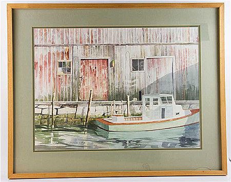 'Gloucester Lobster Boat Docked'