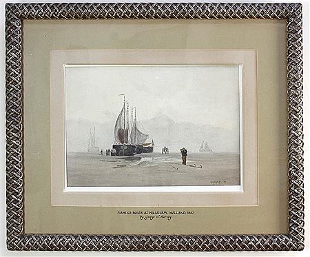 Fishing Boats at Haarlem Holland 1887