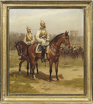 Reiterbildnis des Kronprinzen Friedrich in Paris 1870