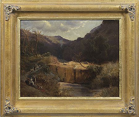 Südliche Landschaft mit rastenden Wanderern by Fritz Klingelhöfer - Auction record, sale price, and art valuation. Compare with similar artists and explore comparable artworks.