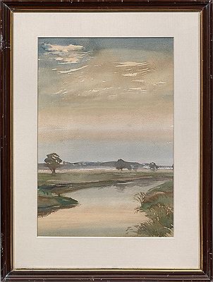 "Vor Sonnenaufgang an der Wümme".
