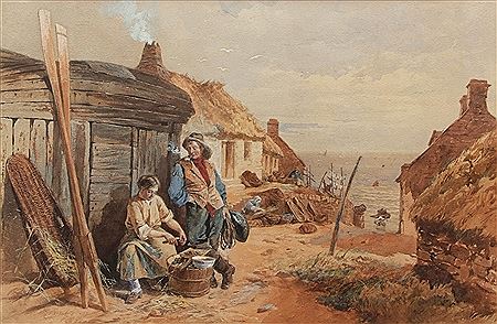 "FISHERFOLKS OF AUCHMITHIE" by Robert Anderson - Auction record, sale price, and art valuation. Compare with similar artists and explore comparable artworks.