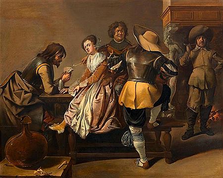 Card players in a guardroom. 1636.