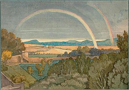 Aus meiner Klosterzelle in St. Isidoro in Rom gegen den Monte Sokate'. 1811