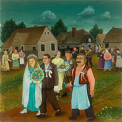 Country wedding. 1953.