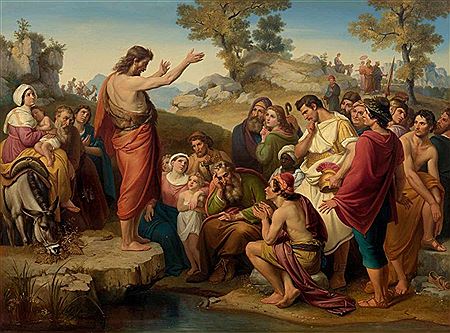 John the Baptist preaching. 1858.