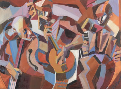 Les musiciens, 1998 by Marek Piotrowski - Auction record, sale price, and art valuation. Compare with similar artists and explore comparable artworks.
