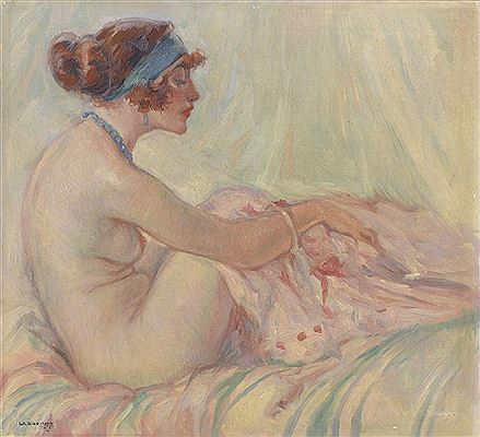 Femme nue alanguie