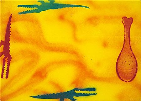 Sample artwork by Alex Vallauri (20th Century), known for painting - View similar artists and auction records