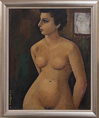 Female Nude by Harry Rosengrave - Auction record, sale price, and art valuation. Compare with similar artists and explore comparable artworks.