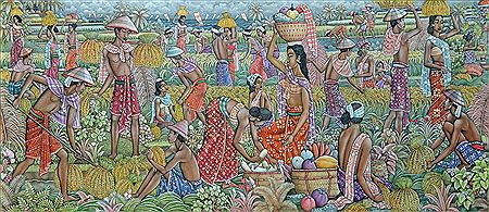 Sample artwork by Dewa Nyoman Jati (Born 1940), known for painting - View similar artists and auction records