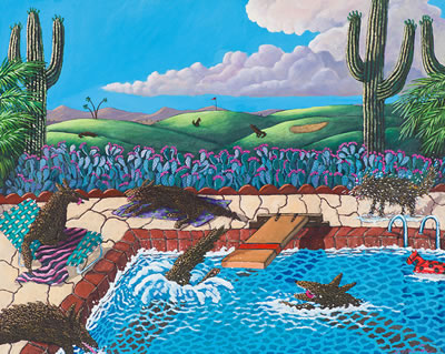 Pool Party by Anne Coe - Auction record, sale price, and art valuation. Compare with similar artists and explore comparable artworks.
