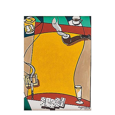 Game of dominoes by Jose Luis Lazaro - Auction record, sale price, and art valuation. Compare with similar artists and explore comparable artworks.