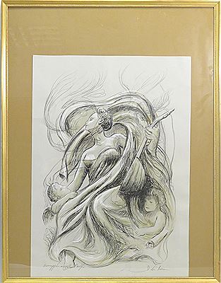 Sample artwork by Gabriel Toto (1938 - 2002), known for painting - View similar artists and auction records