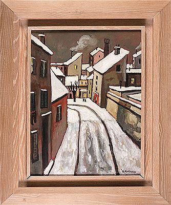 La ruelle enneige´e