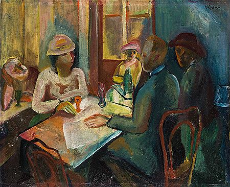 Scène de café