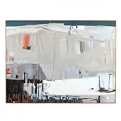 Landscape with Teal and Orange