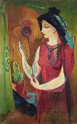 Sample artwork by Gustav Wiethuchter (1873 - 1946), known for symbolist figure, rural landscape and still life painting and printmaking - View similar artists and auction records
