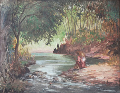 Mangingisda by Tomas Tanghal Bernardo - Auction record, sale price, and art valuation. Compare with similar artists and explore comparable artworks.