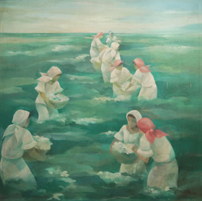 Cotton Picker by Oscar Salita - Auction record, sale price, and art valuation. Compare with similar artists and explore comparable artworks.