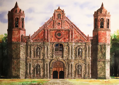 "Minalin Church, Pampanga" by Al Perez - Auction record, sale price, and art valuation. Compare with similar artists and explore comparable artworks.