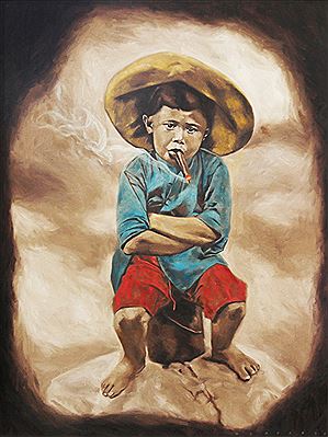 Sample artwork by Keb Cerda (Born 1991), known for painting - View similar artists and auction records
