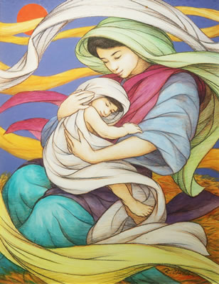Mother and Child by Robert Robbie Nubla - Auction record, sale price, and art valuation. Compare with similar artists and explore comparable artworks.