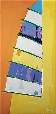 Hobie Cat #3 by Helen Bertha Dooley - Auction record, sale price, and art valuation. Compare with similar artists and explore comparable artworks.