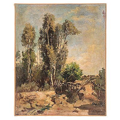 PAISAJE CON ÁRBOLES