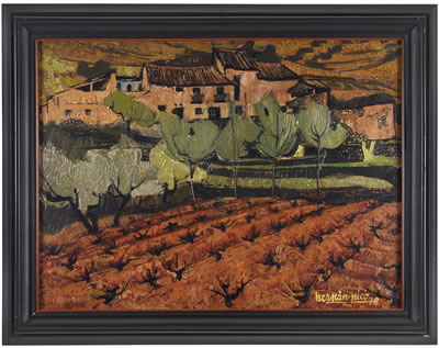 House with vineyards