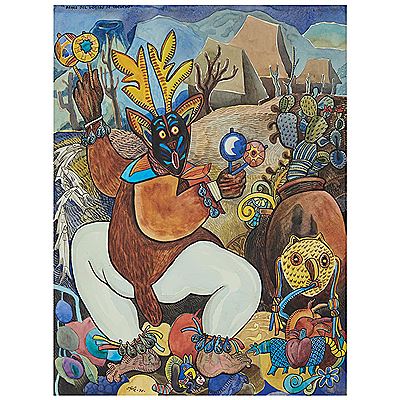 Danza del venado de Cocucho by Francisco Rodriguez Onate - Auction record, sale price, and art valuation. Compare with similar artists and explore comparable artworks.