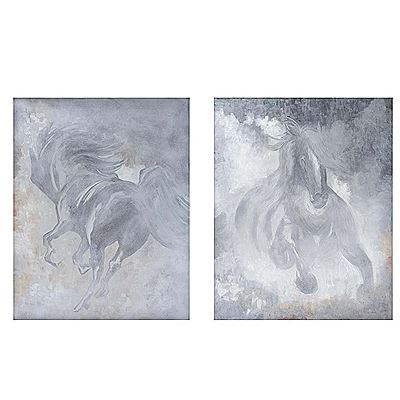 Trazos libres I y II, 2016 (diptych)