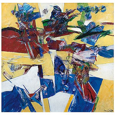 El jinete rojo by Gabriel Ramirez - Auction record, sale price, and art valuation. Compare with similar artists and explore comparable artworks.