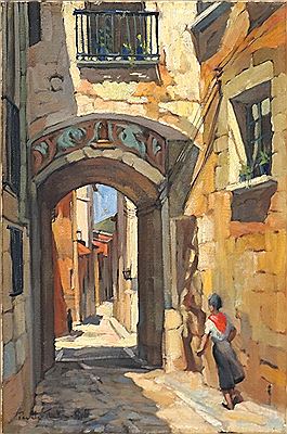 Sunlit Gateway, Gerona Spain