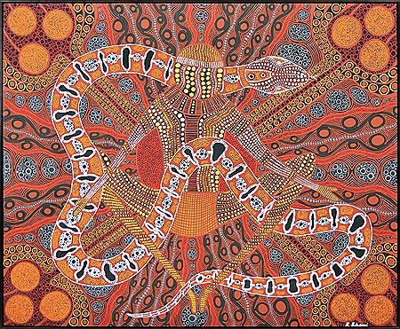 Sample artwork by Henry Sambono (20th Century), known for aboriginal art - View similar artists and auction records