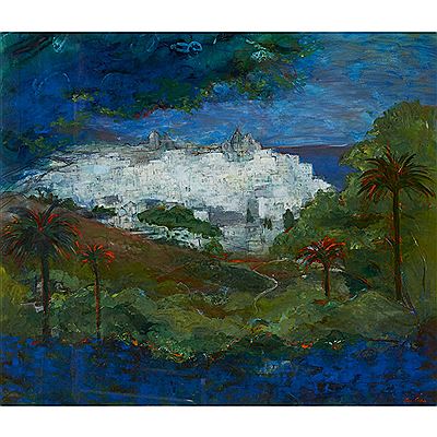 HILL VILLAGE OSTUNI , APULIA by Ann Oram - Auction record, sale price, and art valuation. Compare with similar artists and explore comparable artworks.