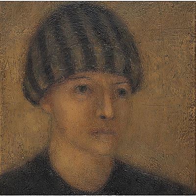 MAN WITH STRIPED HAT