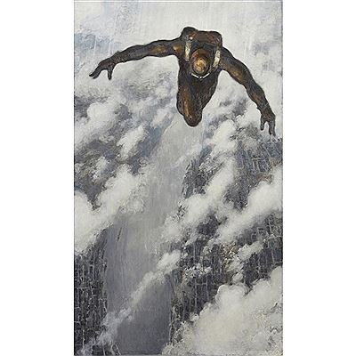 Sample artwork by Geoffrey Roper (Born 1942), known for abstract dramatic skyscape, marine and figure painting - View similar artists and auction records