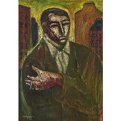 MAN WITH CIGARETTE