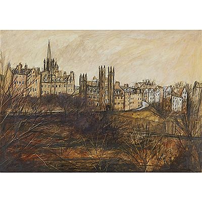 AUTUMN, EDINBURGH by Stephanie Dees - Auction record, sale price, and art valuation. Compare with similar artists and explore comparable artworks.